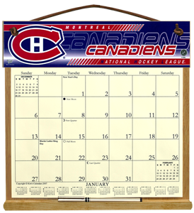 Montreal Canadiens Calendar Holder